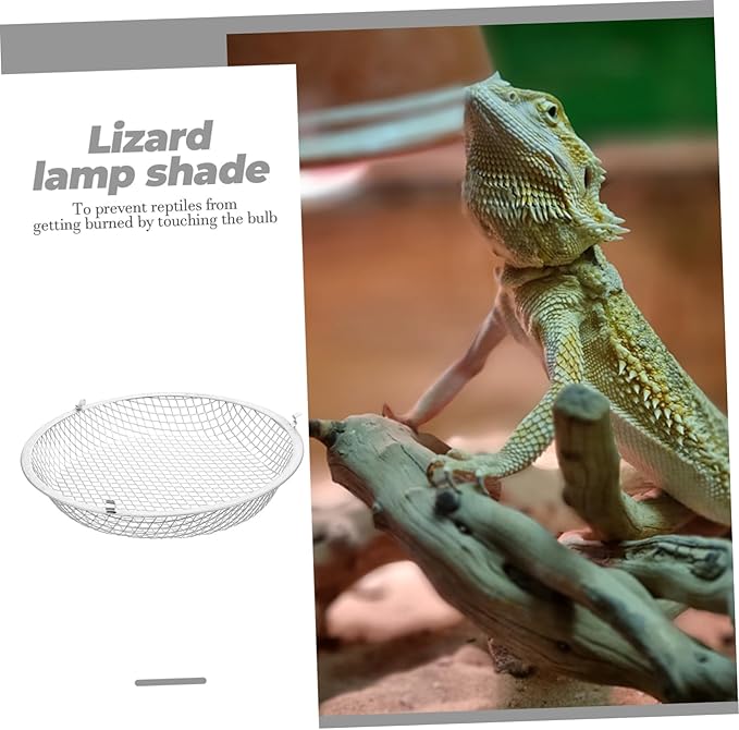 BESPORTBLE Reptile Heat Lamp Cover Durable Dome Shaped Shade for Terrarium Heat Lamps Scald Protection Easy Installation for Reptile Enclosures and Pet Tanks