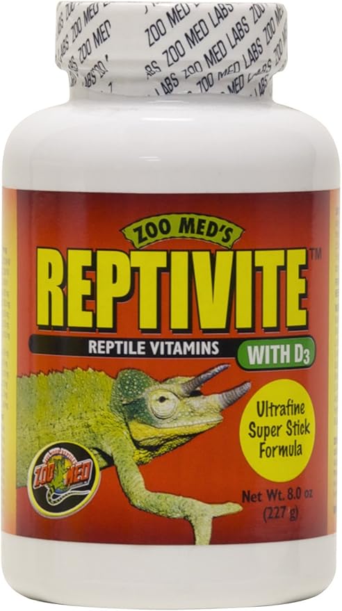 Zoo Med Reptivite Reptile Vitamins with D3 8 oz - Pack of 12