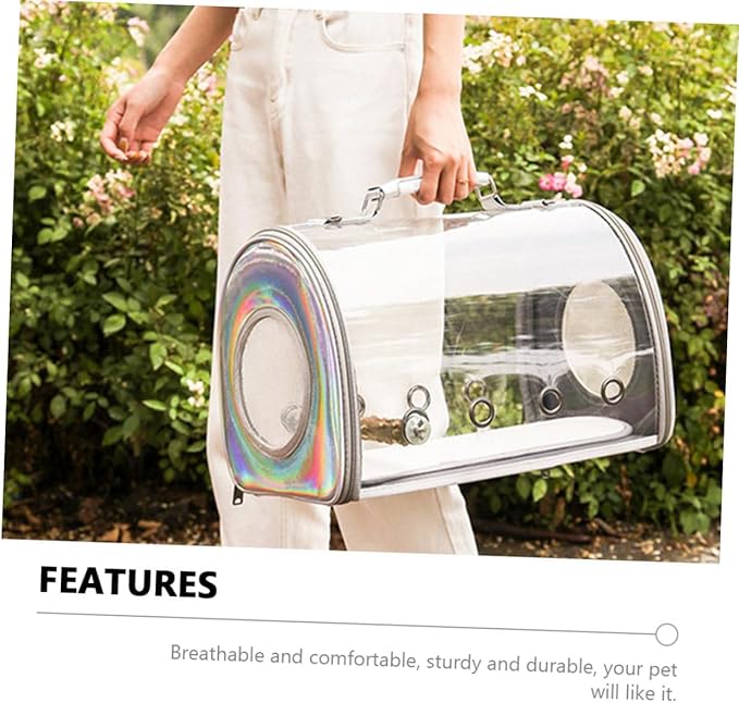 Portable Bird Walking Bag Parrot Travel Pouch Shoulder Bag Removable Strap