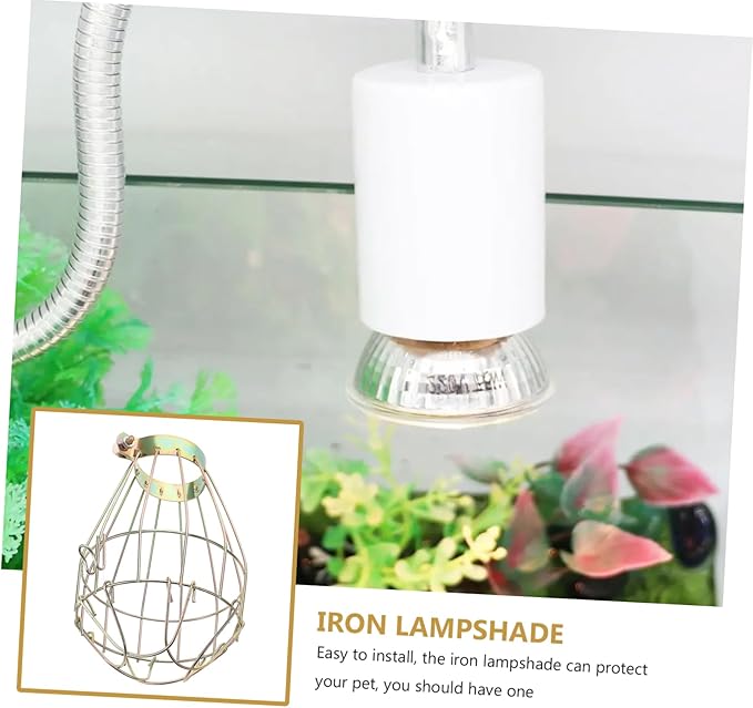 BESPORTBLE 3pcs Box Reptile Lampshade Shell Heat Lamp for Snakes Reptile Scald Lampshade Accessory Lamp Bulb Guard Clamp