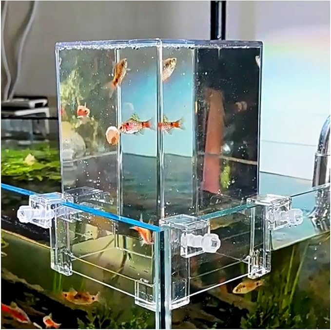 Negative Pressure Suspended Fish Tank Layer, Aquarium Fish Elevator with Auto Water Refill, Space Expansion Decor for Aquatic Pets