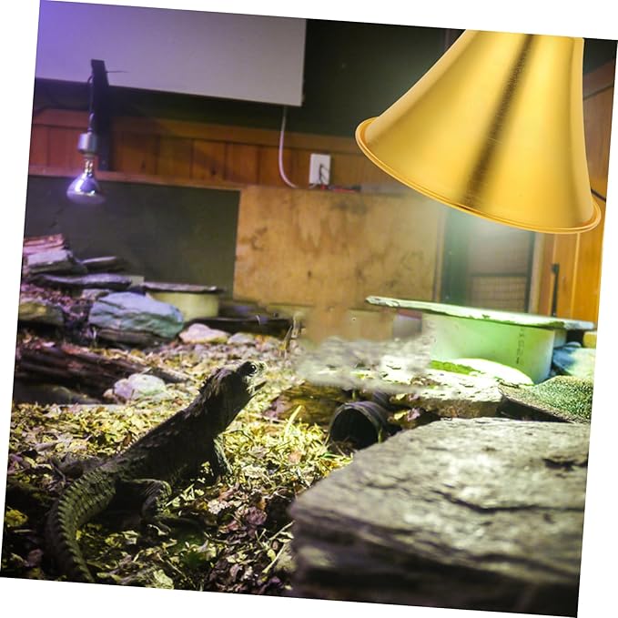 Heat Lamp Housing for Reptiles Pet Heat Lamp Holder Deep Insulation Lampshade for Reptile Tanks