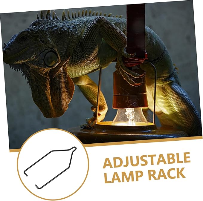 Homoyoyo Reptile Heat Lamp Stand Plant Lamp Stand Versatile Hook Accessory for Terrarium Lighting Stable Base Portable Design for Reptiles and Plants