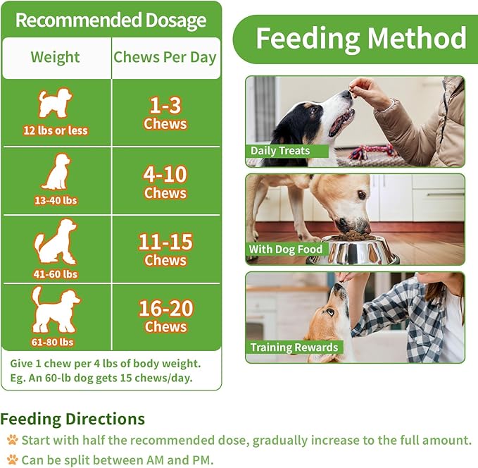 Flea and Tick Prevention for Dogs Chewables, 500 Crunchy & Savory Dog Flea and Tick Treatment with Multivitamins - Support Skin & Coat - Tasty Treats for All Breeds & Ages - Chicken and Krill Flavor