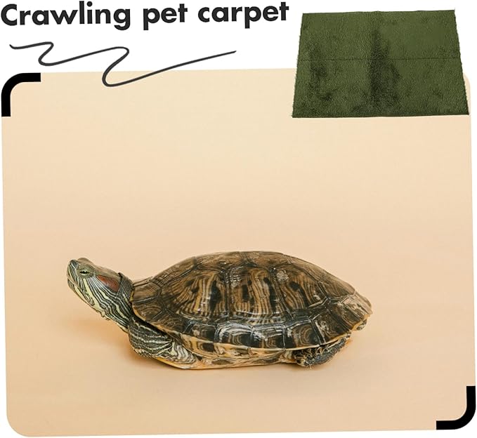 ORFOFE Reptile Carpet Mat Natural Moss Terrarium Bedding for Tortoise Turtles Lizards Snakes Gecko Cage Liner Moisture Retention Washable Substrate