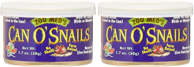 Zoo Med Can O' Snails Turtle Food, 1.7-Ounce (Pack of 2)