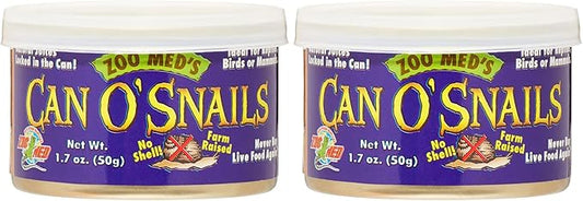 Zoo Med Can O' Snails Turtle Food, 1.7-Ounce (Pack of 2)