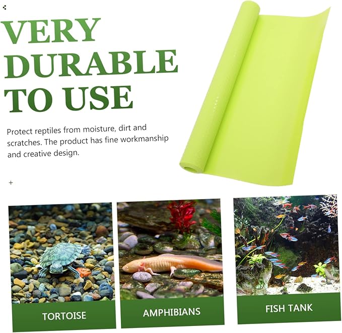2pcs Reptile Carpet Terrarium Mat for Snakes Lizards Tortoises Bedding for Tanks Habitat Flooring