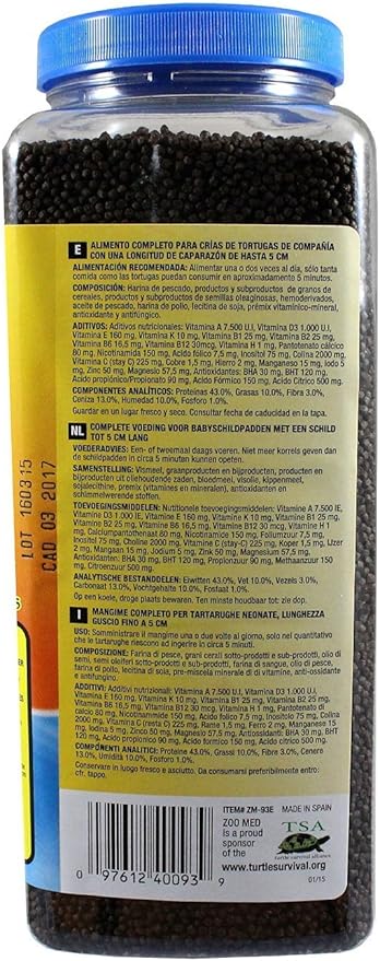 (3 Pack) Zoo Med Natural Aquatic Turtle Food (15 Ounce Per Pack)