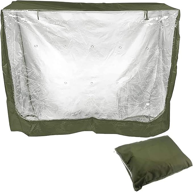 Rabbit Hutch Cover 210D Oxford Cloth Waterproof Pets Cage House Cover fit 48" Double Hutches/Double Black/Green/Grey/711(Green)