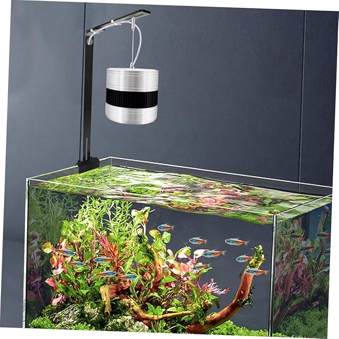 Mipcase 2pcs Aquarium Light Stand Fish Tank Light Holder Bracket Easy Install Riser Rack for Aquatic Plant Lamp Modern Design for Various Tank