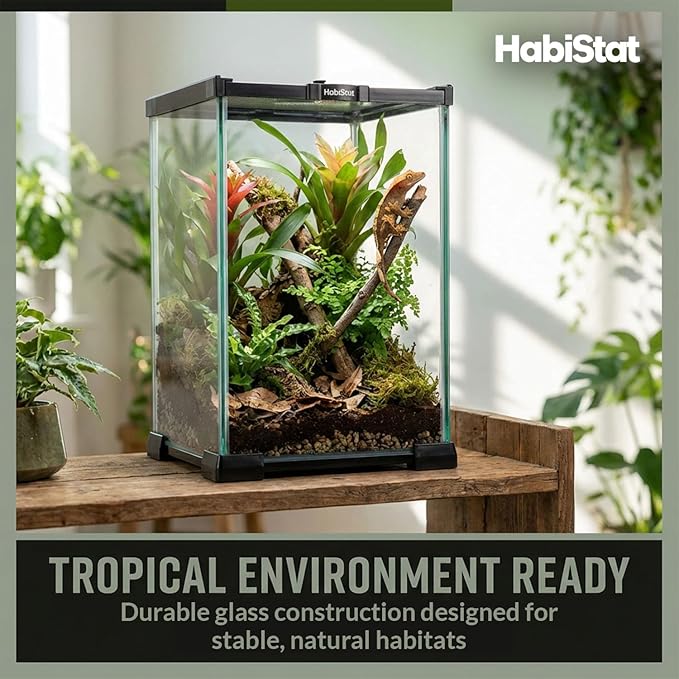 Habistat Glass 8"x8"x12" Terrarium