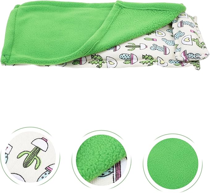 BESPORTBLE Reptile Sleeping Blanket Pillow Comfortable Washable Lizard Sleep Bag for Reptiles Warmth Mat for Bearded Dragons Compact and Lightweight Pet Sleeping Mat