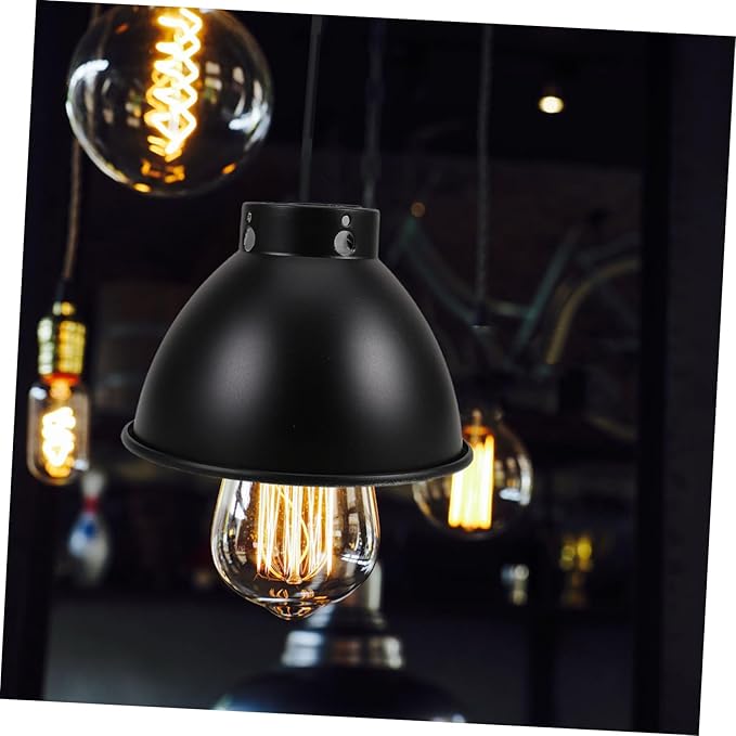 Reptile Dome Lamp Reflector Metal Heating Lamp Shade for Terrarium Efficient Heat Focus Durable Construction Easy Installation Bulb Compatibility