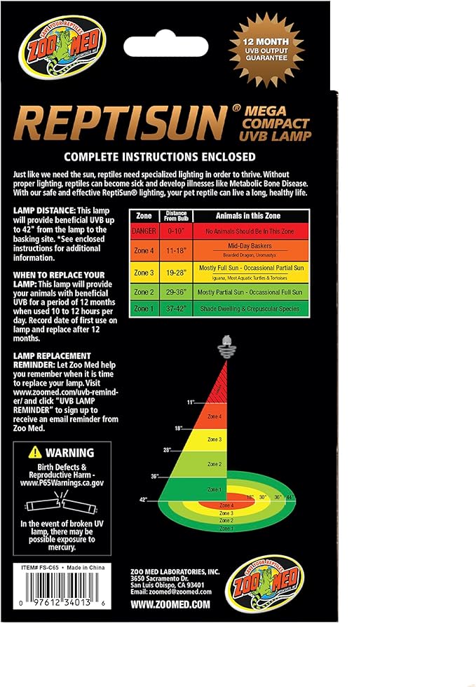 Zoo Med ZML Bulb REPTISUN UVB/UVA 65W