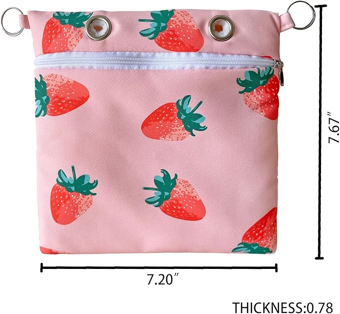 Handmade Faux Rabbit Fur Sugar Glider Bonding Carry Pouch Portable Small Animal Carrier Bag Small Animal Bonding Crossbody Strap for Hamster Rat Gerbil Other Small Pet Sleeping Bag with Vent (Pink)