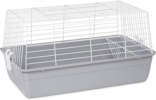 Prevue Pet Products Carina Animal Tubby - Small Animal Cage for Guinea Pigs, Dwarf Rabbits, Indoor and Outdoor Use, Lightweight, Travel Friendly Enclosure - Small, Gray