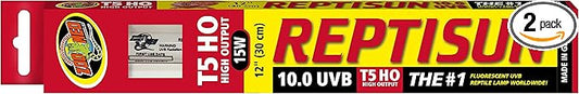 DBDPet 's Bundle with Zoomed Reptisun 12" 10.0 UV-B T5HO 15w - Includes Attached Pro-Tip Guide