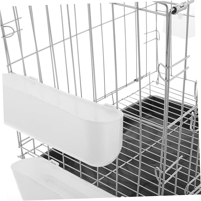 POPETPOP Parrot Portable Breeding Cage Removable Tray and Feeder for Pigeons Canaries Cockatiels and Lovebirds Easy to Clean and Transport