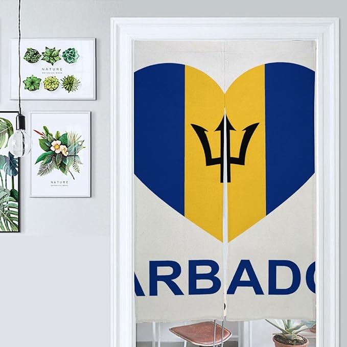 Love Barbados Light Blocking Door Curtain, Suitable for Bedroom Entrance