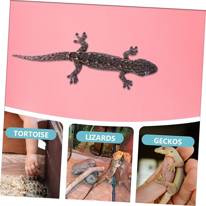 VICASKY Reptile Carpet Substrate for Leopard Gecko Bearded Dragon Snake and Turtles Nonslip Terrarium Bedding Mat for Reptile Tanks Sturdy and Easy to Clean