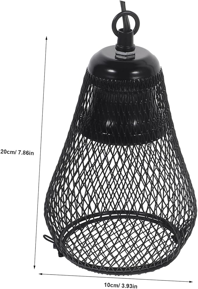 Toddmomy Reptile Tank Heat Lamp Shade Cover for Snake Accessories Light Cover for Reptile Decor