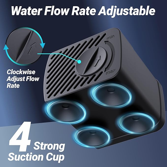 GOZILLA Mini Submersible Water Pump, Ultra Quiet Pump (5W,300L/H,79GPH) for Terrarium, Aquarium,Fish Tank,Tabletop Fountain and Pet Fountain.