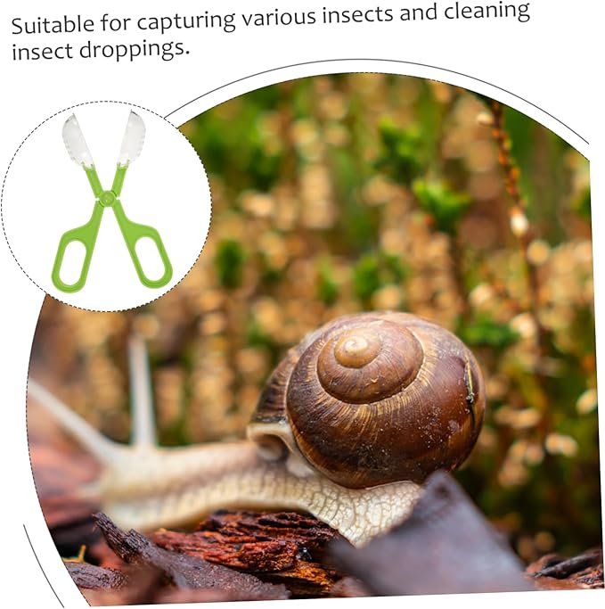 YARNOW Aquarium Cleaning Clip Reptile Feeding Tool Plastic Scoop for Terrarium Maintenance