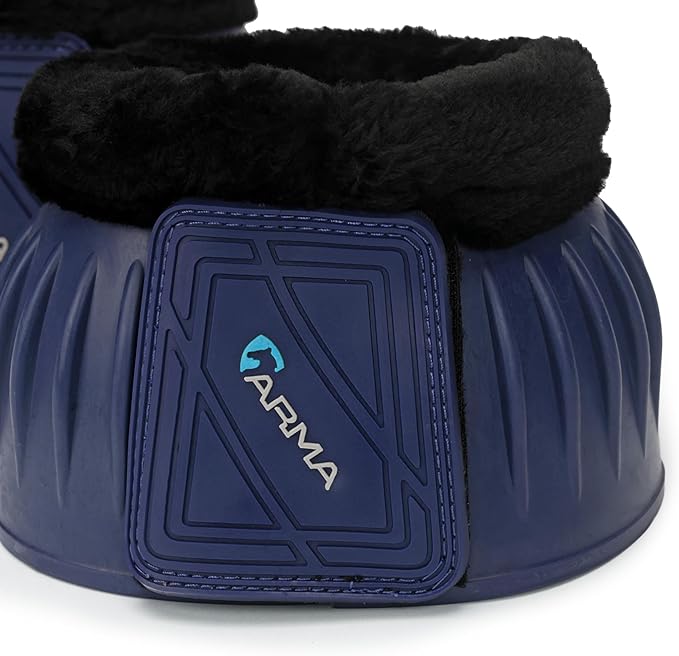 Shires ARMA Fleece Trim Bell Boot (Navy, X-Full)