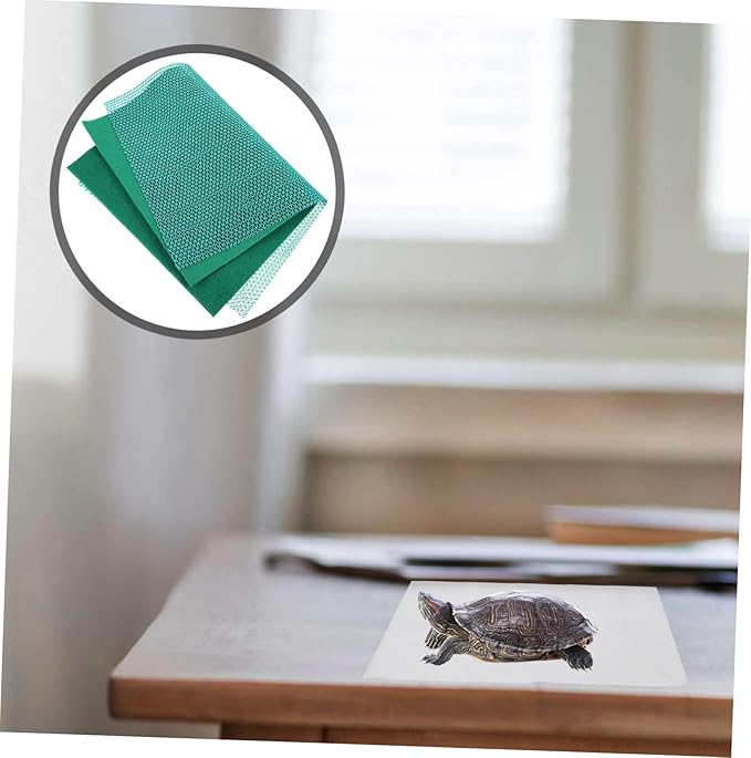 BESPORTBLE 1set Reptile Carpet Mat for Tortoises Snakes and Lizards Comfortable Breathable Substrate Liner for Terrarium Bedding and Washable