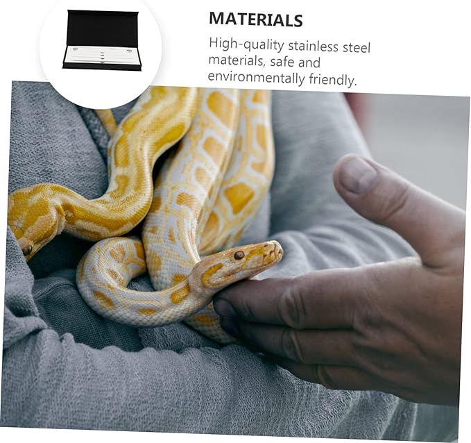 ibasenice 1set Stainless Steel Gender Probe for Snakes and Reptiles Easy Use Sexing Tool for Accurate Detection Stainless Steel Design for Use