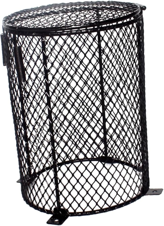GALPADA Reptile Scald Lamp Shade for PET Care Heating Lamp Guard for Reptiles Sturdy Black Lampshade for Safe Daytime Light in Terrariums
