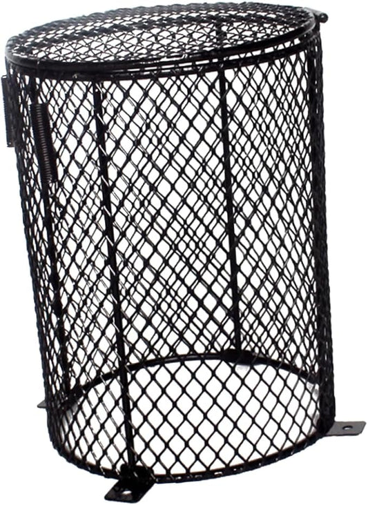 GALPADA Reptile Scald Lamp Shade for PET Care Heating Lamp Guard for Reptiles Sturdy Black Lampshade for Safe Daytime Light in Terrariums
