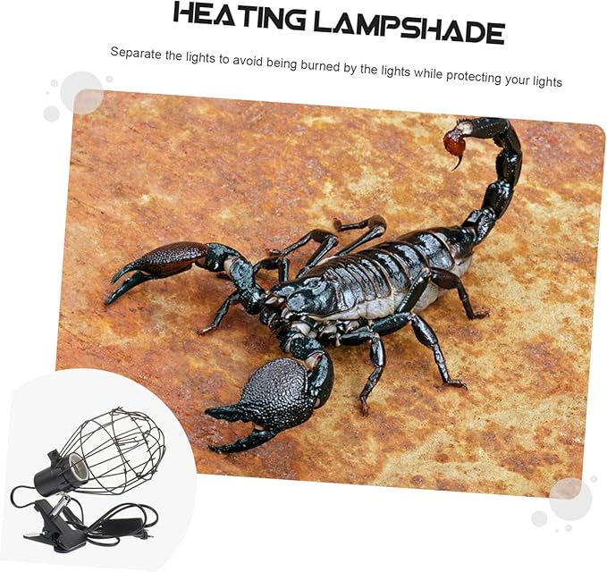 1pc Scalding Reptile Light Lampshade Ceramic Heating Lamp Cover Direction for Pets Us Suitable for Turtles Lizards and More