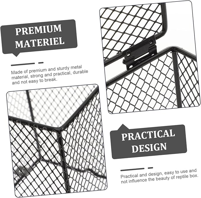 Toddmomy 3pcs Pet Cage Heating Lamp Protective Cover Mesh Shade for Reptile Heat Light for Parrots Turtles and Animals Easy Installation Safe Use