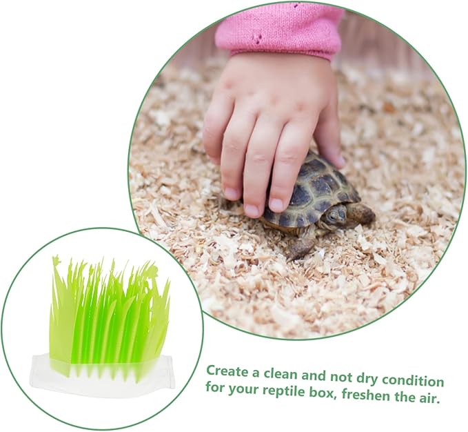 Kisangel 2Pcs Reptile Tank Humidifier Simulated Plants High Humidity Decorative Humidifier for Reptile Terrarium for Tortoises and Other