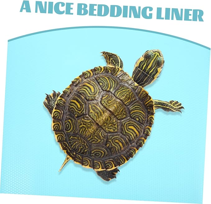 EVA Reptile Carpet Mat for Terrarium Bedding Easy-Cut Liner for Bearded Dragon Leopard Gecko Snake Lizard and Tortoise Tank Accessories Multipurpose Substrate Pad Blue