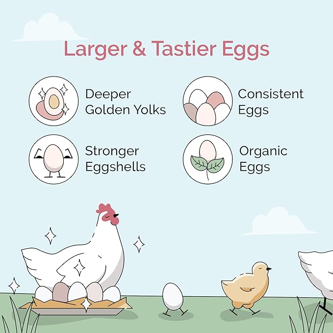 Mile Four Organic Chicken Feed – Grower Whole Grain, Non-GMO, USA Grown, 18% Protein, Corn-Free, Soy-Free, Non-Medicated Feed for Chickens, 2 lb Sample