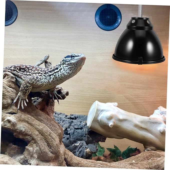 1Set Aluminum Reptile Dome Light Shade Scald Lamp Cover for Heating Insulation Protection for Lizard Snake Turtle Fast Heating Design