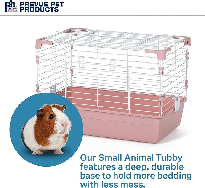 Prevue Pet Products Small Animal Tubby - Pink Base, Extra Small