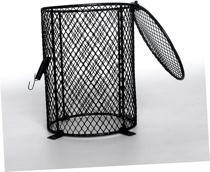 BESTonZON Reptile Heat Lamp Cover Scalding Lampshade for Reptiles Sturdy Black Protective Shell for PET Heating Lamps in Terrariums Suitable for Lizards Snakes and Turtles