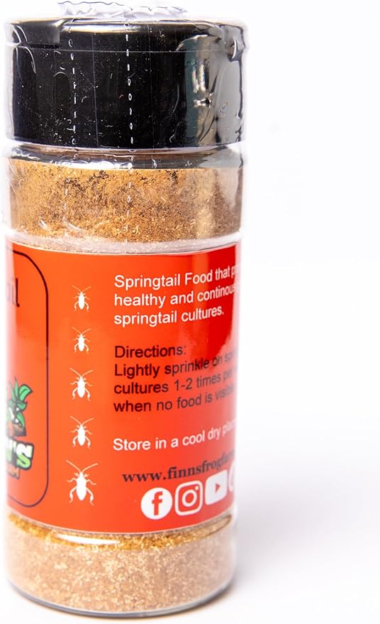 Springtail Food - High Springtail Yield Producing with Easy to Use Shaker Jar (4oz)