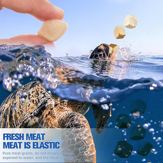 Turtle Treats,3 in 1 Meat Turtle Food,Made with Fresh Meat,Chicken&Duck&Fish Freeze-Dried,Enriched Protein & Vitamins(3.17oz/4.23oz) (4.23oz-3in1)