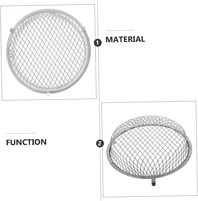 ERINGOGO Reptile Heat Lamp Cover Durable Protective Mesh for Heating Bulbs Terrariums Scald Design for Snakes Lizards and Other Reptiles