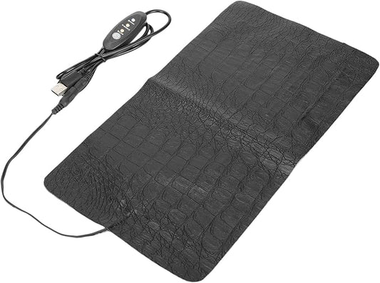 Reptile Heating Pad, Reptile Heating Pad Warmer USB Reptile Anti ‑ Scratch Heating Pad Heat Mat for Reptiles Tortoise Lizard (Large)