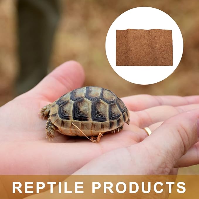 KESYOO Natural Coconut Fiber Reptile Mat Terrarium Bedding for Lizard Turtle Gecko Breathable Easy to Strong Permeability Pet Bedding