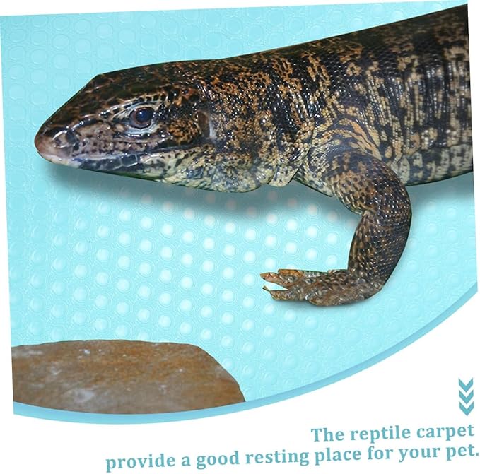 Mipcase Reptile Carpet Substrate Mat for Terrarium Bedding Reptile Habitat Pad for Tortoises Lizards Snakes and Geckos Safe Comfortable and Easy to Clean