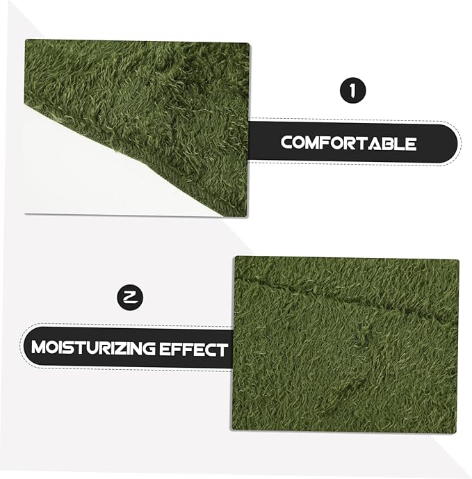 BESPORTBLE 2pcs Portable Reptile Mat Wear-Resistant Reptile Carpet Tortoise Substrate Tank Terrarium Mat