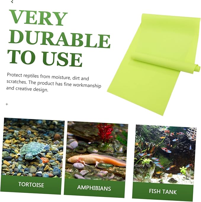 Abaodam 2pcs Reptile Mat and Washable Terrarium Bedding for Geckos Lizards Snakes Tortoises Comfortable Non-Dusty Substrate for Animal Habitats