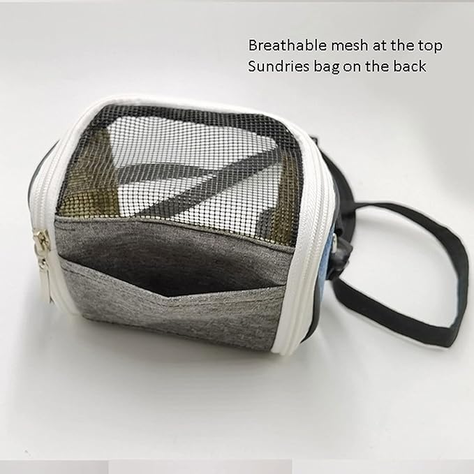 LUCBEI Bird Cage Bird Travel Bag Portable Small Animal Outgoing Gear Transparent Breathable Outing Tote Bag Suitable for All Kinds of Small Birds Pet Supplies